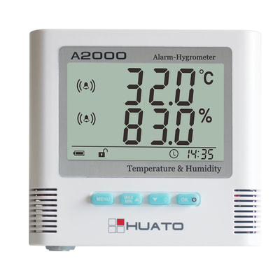 Huato A2000 Sound & Light Alarm Hygro-thermometer