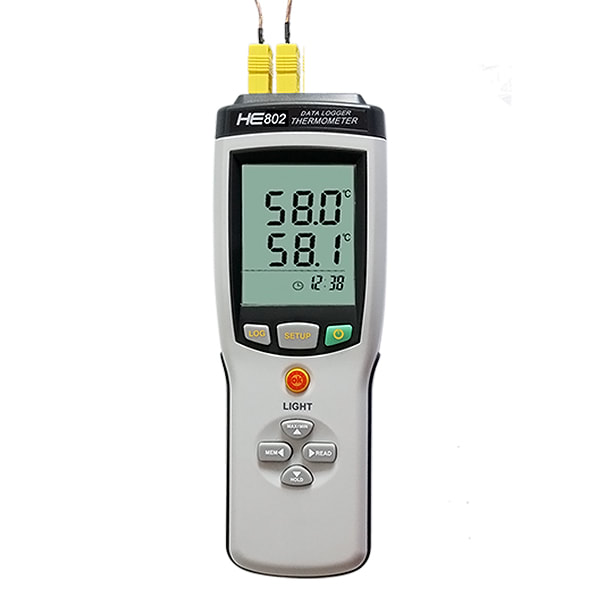 Huato HE802 Multi-Channel Handheld Thermocouple Thermometer